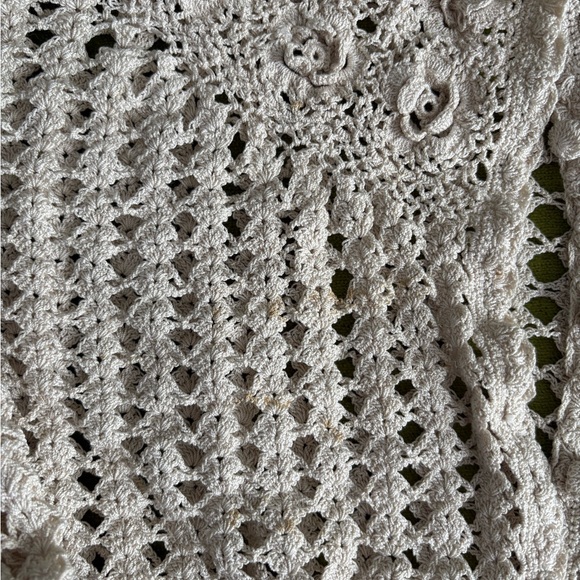 Cream Crochet Sweater - Picture 4 of 5